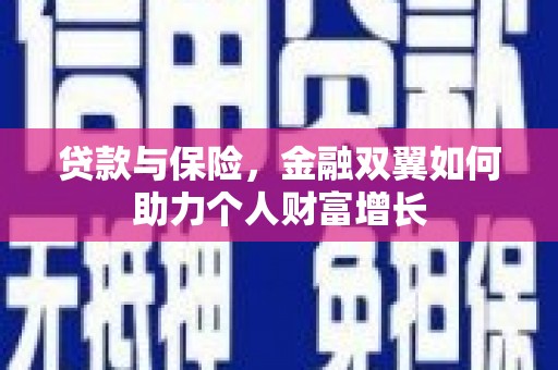 通道贷款与保险，金融双翼如何助力个人财富增长