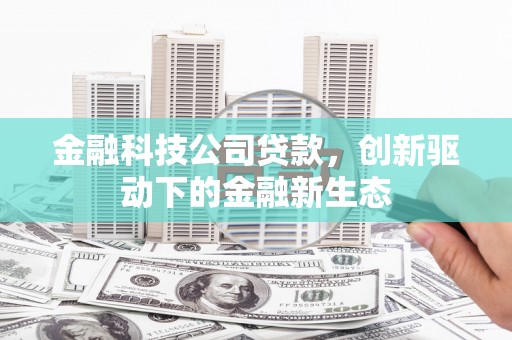 通道金融科技公司贷款，创新驱动下的金融新生态