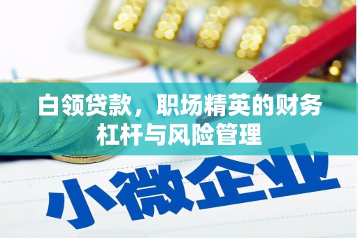 通道白领贷款，职场精英的财务杠杆与风险管理