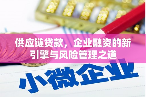 通道供应链贷款，企业融资的新引擎与风险管理之道