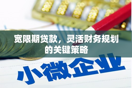 通道宽限期贷款，灵活财务规划的关键策略