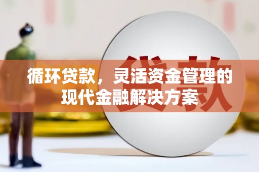 通道循环贷款，灵活资金管理的现代金融解决方案