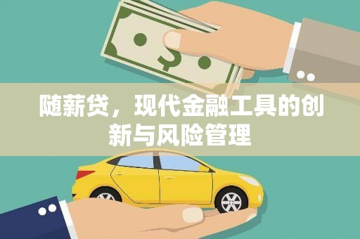 通道随薪贷，现代金融工具的创新与风险管理