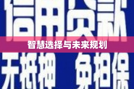 通道智慧选择与未来规划
