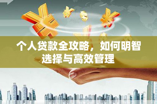 通道个人贷款全攻略，如何明智选择与高效管理
