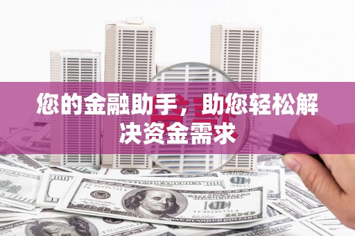 通道您的金融助手，助您轻松解决资金需求