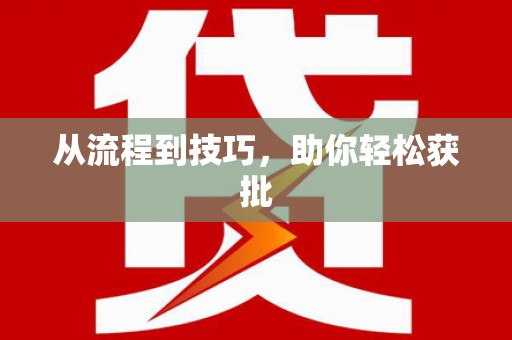 通道从流程到技巧，助你轻松获批