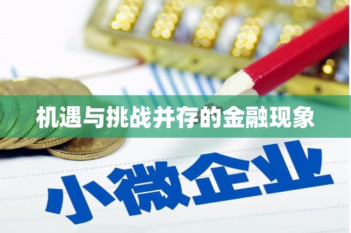 通道机遇与挑战并存的金融现象